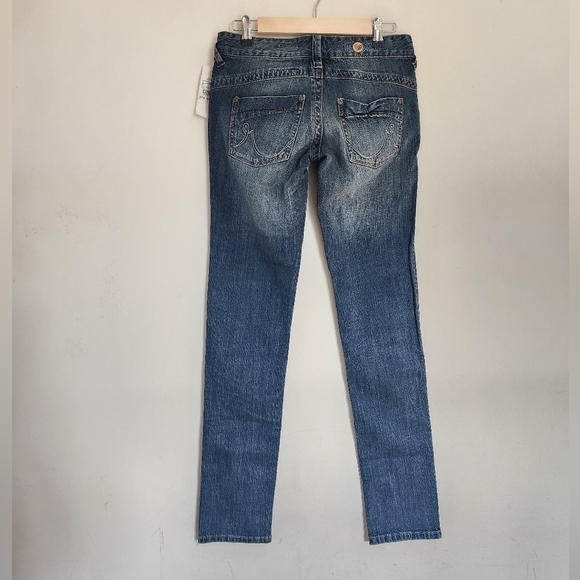 NWT Roxy Limited Edition Bamboo/ Cotton Low-rise Till Dawn Skinny Jeans size 3 - Picture 2 of 6